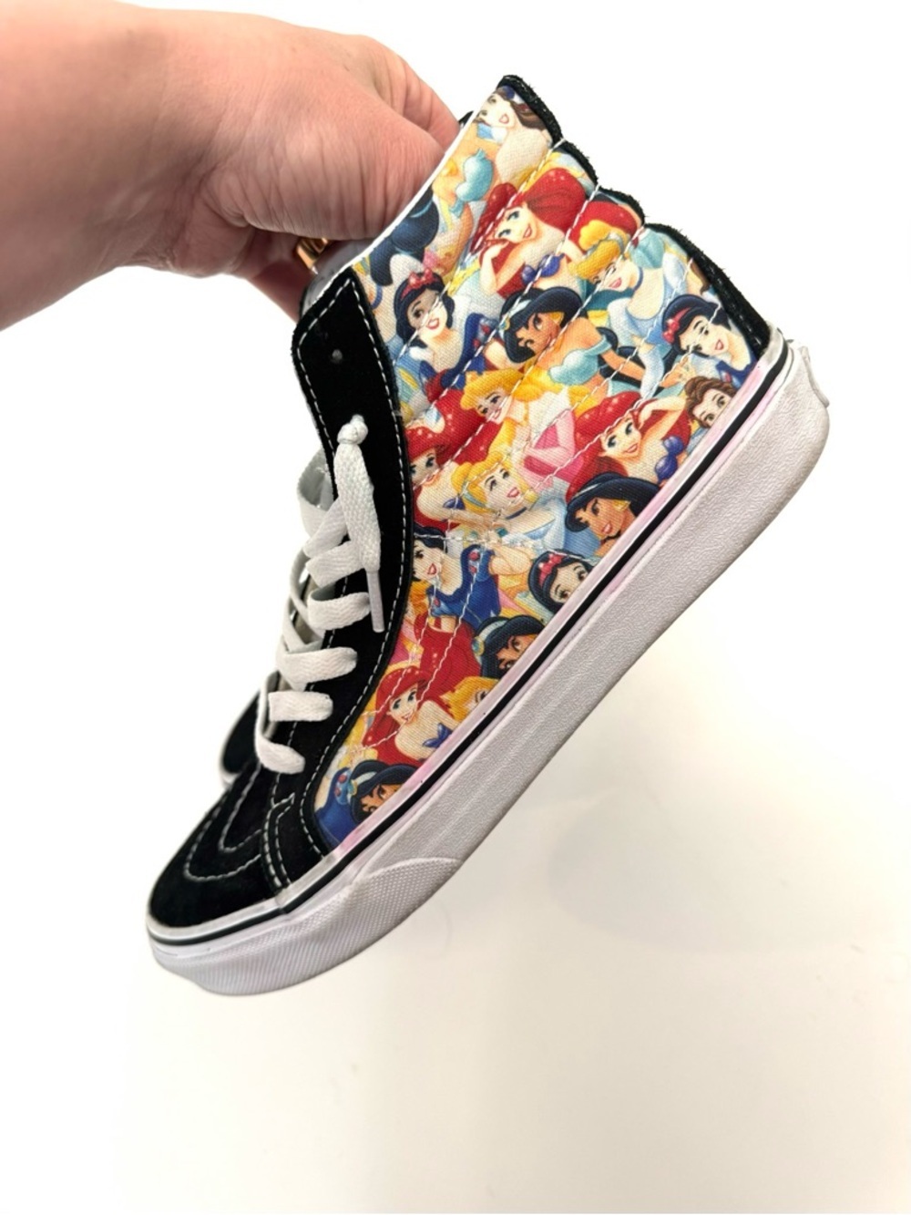 VANS Sk8-Hi Slim Disney Princesses Skate Shoes Size 7